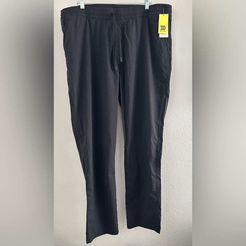 all in motion Men's Black Drawstring Jogger Pants Size XL